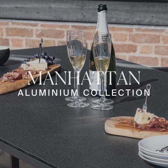 Maze - Manhattan 8 Seat Rectangular Aluminium Dining Set product image