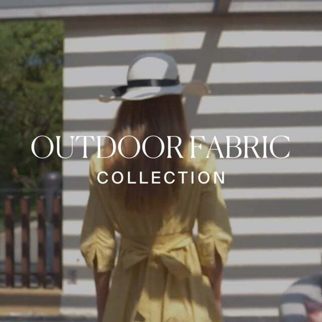 Maze - Outdoor Fabric Sunbrella Footstool - Mosaic Yellow product image