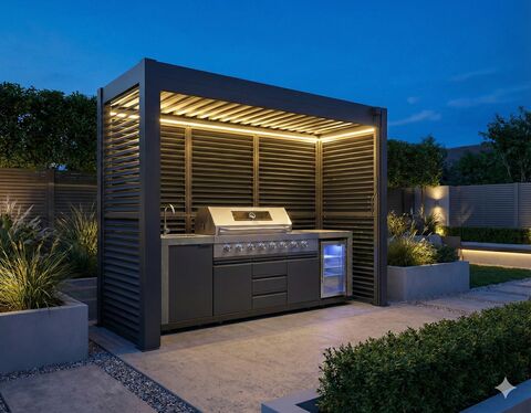 como free standing bbq shelter