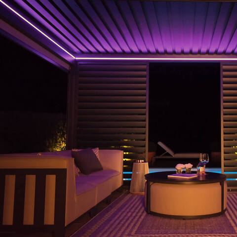 Pergola LED Lights - Purple