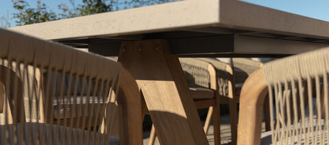 Maze - Martinique Rope Weave 8 Seat Rectangular Dining Set