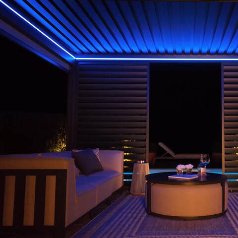 Pergola LED Lights - Blue